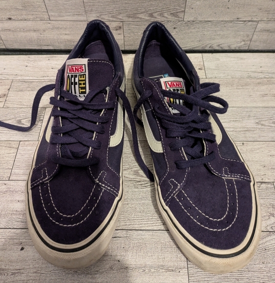 Vans Men's Purple Sneakers Size 9.5 - Picture 2 of 7